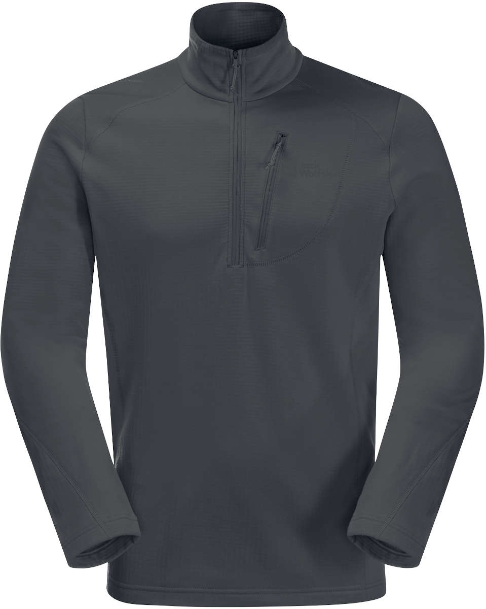 Jack wolfskin half zip fleece best sale